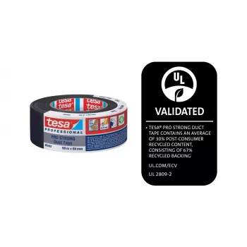 Tesa Pro Strong Gewebeband Schwarz 50 m x 50 mm 66462-00002-00