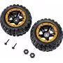 Reely RE-6904695 1:10 Off-Road Radsatz (2 Stk., 87 mm, 12 mm Sechskant, Schwarz)
