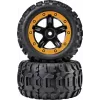 Reely RE-6904695 1:10 Off-Road Radsatz (2 Stk., 87 mm, 12 mm Sechskant, Schwarz)