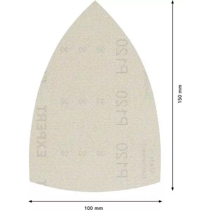 Bosch Accessories 2608901624 Schleifnetz für Multischleifer Körnung 120, 150 x 100 mm, 50 Stück
