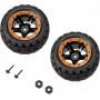 Reely RE-7042668 1:10 On-Road Radsatz (2 Stk., 65 mm, 12 mm Sechskant, Schwarz)