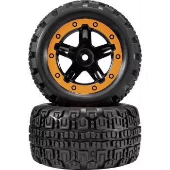 Reely RE-7042668 1:10 On-Road Radsatz (2 Stk., 65 mm, 12 mm Sechskant, Schwarz)