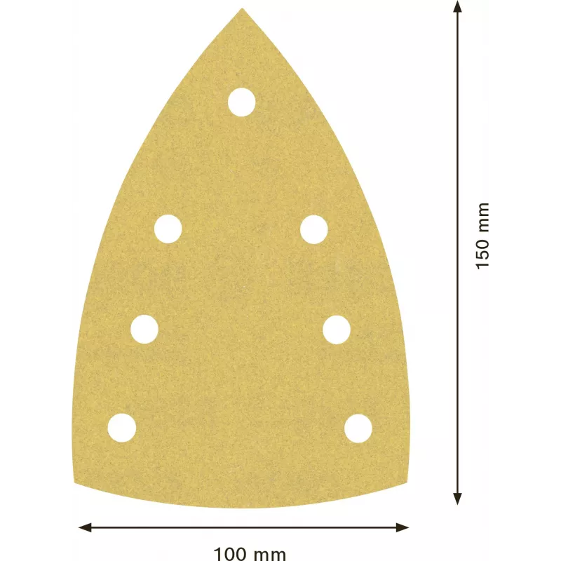 Bosch Expert M480 Schleifblatt für Multi-Schleifer, 180er Körnung, 150 x 100 mm, 50er-Pack 2608901644