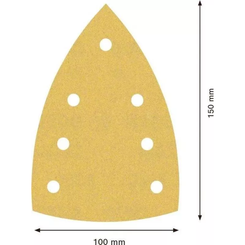 Bosch Expert M480 Schleifblatt für Multi-Schleifer, 180er Körnung, 150 x 100 mm, 50er-Pack 2608901644
