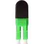 BLUELAN BlueOptics LWL-Loopback-Adapter OM5 50/125µm Multimode LC/UPC Duplex, Limettengrün, Keramikferrule, -40°C bis +85°C (BOLBLCOM5)