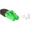 BLUELAN BlueOptics LWL-Loopback-Adapter OM5 50/125µm Multimode LC/UPC Duplex, Limettengrün, Keramikferrule, -40°C bis +85°C (BOLBLCOM5)