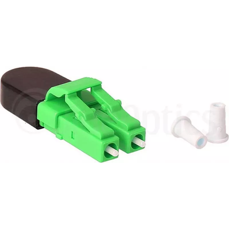 BLUELAN BlueOptics LWL-Loopback-Adapter OM5 50/125µm Multimode LC/UPC Duplex, Limettengrün, Keramikferrule, -40°C bis +85°C (BOLBLCOM5)