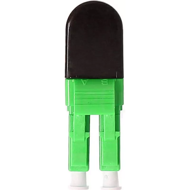 BLUELAN BlueOptics LWL-Loopback-Adapter OM5 50/125µm Multimode LC/UPC Duplex, Limettengrün, Keramikferrule, -40°C bis +85°C (BOLBLCOM5)