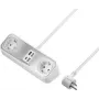 Sygonix SY-4538256 2-fach Schuko-Steckdosenleiste, Weiß, 1,5 m Kabel