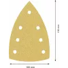 Bosch Accessories 2608901641 Schleifblätter für Multischleifer, Körnung 60, 150 x 100 mm, 50er-Pack