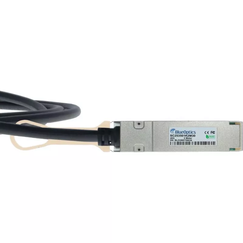 BlueLAN 2m 40G QSFP auf 4x 10G SFP+ passives Direct Attach Breakout-Kabel, Centec-kompatibel (CAB-Q-S-2M-CT-BL)