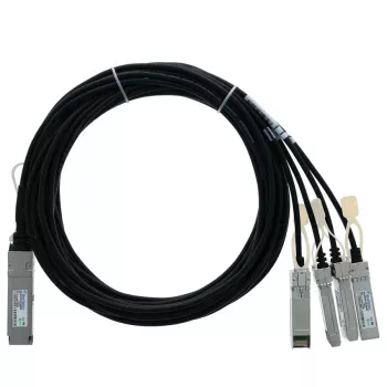 BlueLAN Kompatibles Allied Telesis AT-QSFP-4SFP10G-2CU Passives 40GBASE-CR4 QSFP auf 4x10GBASE-CR SFP+ Direct Attach Breakout Kabel, 2m, AWG30 AT-QSFP-4SFP10G-2CU-BL