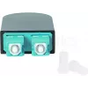 BLUELAN BlueOptics LWL-Loopback-Adapter OM3 50/125µm Multimode SC/UPC Duplex, Aqua/Türkis, Keramikferrule, -40°C bis +85°C (BOLBSCOM3)