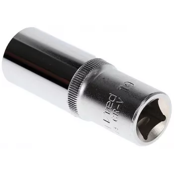 GEDORE red 1/2 Zoll Antrieb 19 mm Sechskant Langsteckschlüssel, 77 mm Länge, Chrom-Vanadium R61001914