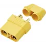 Reely RE-7471836 XT90 vergoldete Akku-Buchse Steckverbinder (1 Stk.)