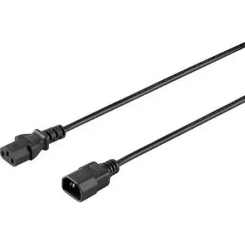 Sygonix SY-5042704 Kaltgeräte-Anschlusskabel, CEE 7/7 auf IEC C13, 1,5 m, Schwarz