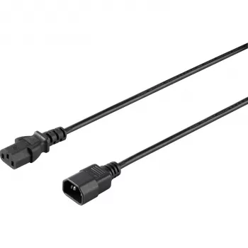 Sygonix SY-5042704 Kaltgeräte-Anschlusskabel, CEE 7/7 auf IEC C13, 1,5 m, Schwarz