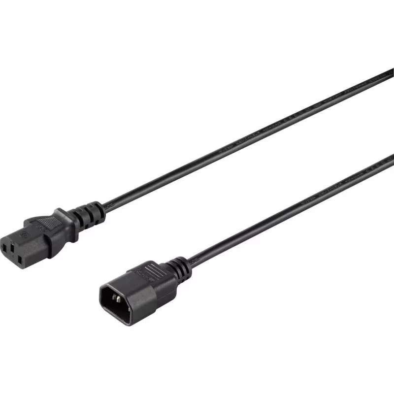 Sygonix SY-5042704 Kaltgeräte-Anschlusskabel, CEE 7/7 auf IEC C13, 1,5 m, Schwarz