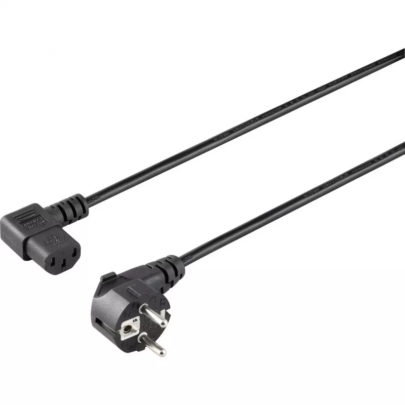 Sygonix SY-5042710 Kaltgeräte-Anschlusskabel CEE 7/7 auf IEC C13 2 m Schwarz