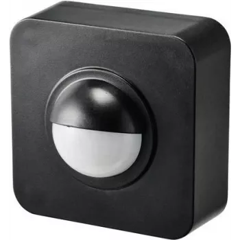 SYGONIX SY-5046552 Aufputz-PIR-Bewegungsmelder 120° Schwarz IP65