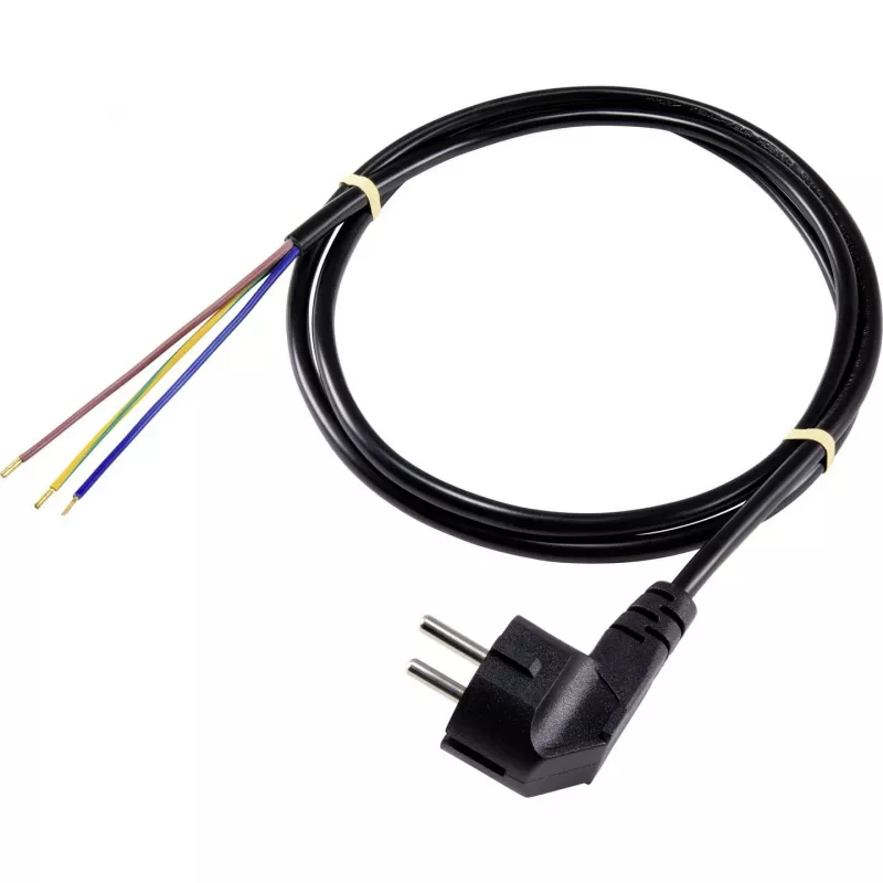 Sygonix SY-5043480 Stromanschlusskabel Schwarz 3,00 m