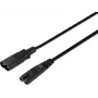 Sygonix SY-5043436 Stromverlängerungskabel Schwarz 2 m (SY-5043436)