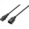 Sygonix SY-5044234 Kaltgeräte-Verlängerungskabel, C14 auf C13, 3,5 m, Schwarz