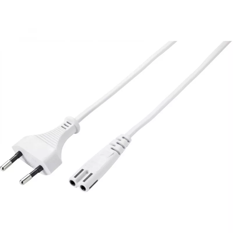 Sygonix SY-5044236 Weißes Netzkabel 3m Schuko auf IEC C13
