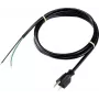 Sygonix SY-5043454 Stromanschlusskabel Schwarz 2,00 m