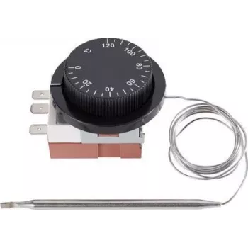 SYGONIX Einbau-Thermostat 0 bis +120°C, Kapillarfühler, 16A SPDT (SY-5044424)
