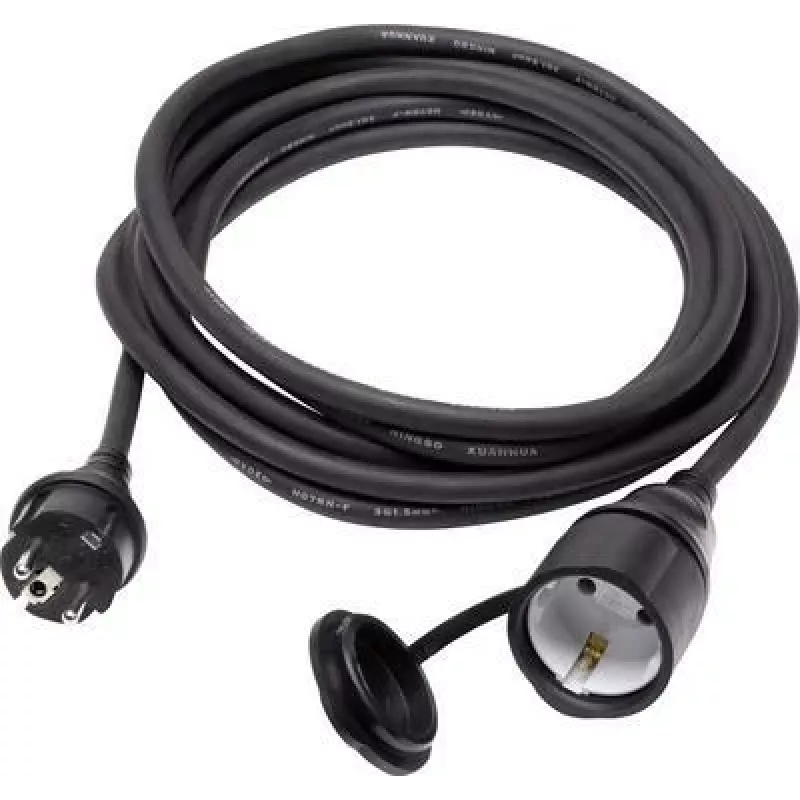 SYGONIX SY-5044440 Verlängerungskabel 16 A Schwarz 5 m