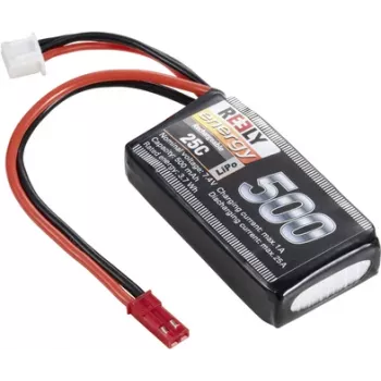 Reely LiPo Akku-Pack 7,4 V 500 mAh 2S 25C Softcase mit BEC-Stecker RE-7851726