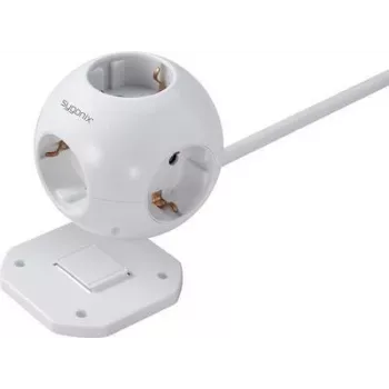 Sygonix SY-4535062 Schuko Steckdosenadapter Weiß 1-fach