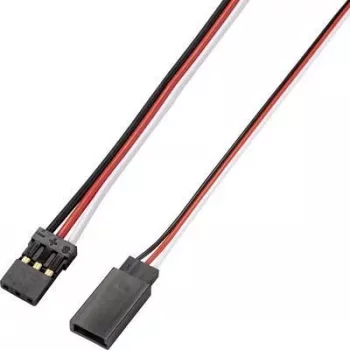Reely Servo-Verlängerungskabel 10er-Pack 100 cm Flach 0,14 mm² JR/Futaba Stecker auf Buchse (RE-6992157)