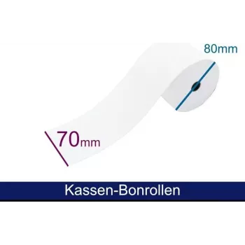 ARTDEV Kassenrolle – Standardpapier HF 69-70 80 12 (B/D/K), 58 m (ADN708012)