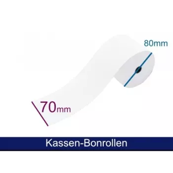 ARTDEV Kassenrolle – Standardpapier HF 69-70 80 12 (B/D/K), 58 m (ADN708012)