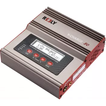 Reely V-Charge 50 Multifunktionsladegerät 50W AC/DC LiPo NiMH NiCd Pb mit Balancer RE-8264340