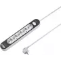 SYGONIX SY-4755368 Steckdosenleiste mit Schalter, 6 Schuko-Steckdosen, 1,5 m Kabel, Weiß/Grau