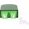 BLUELAN BlueOptics Glasfaser-Loopback-Adapter OM5 50/125µm Multimode SC/UPC Duplex Limettengrün Keramikferrule -40°C bis +85°C (BOLBSCOM5)
