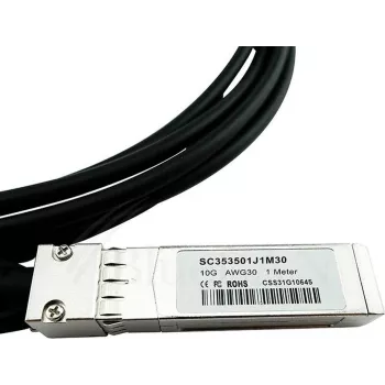 BlueLAN PSF1PXA3M-BL 10GBASE-CR Passives SFP+ Direct Attach Kabel, 3m, AWG30, Blau
