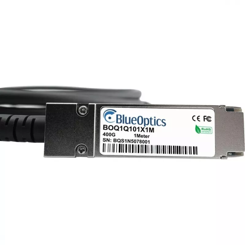 BlueLAN passives QSFP112 Direct Attach Kabel, 400GBASE Ethernet, Infiniband, 1 Meter (BOQ1Q101X1M-BL)