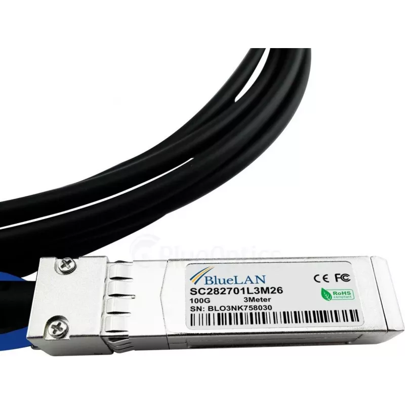 BlueOptics 02311MNX Kompatibles BlueLAN QSFP28 DAC-Kabel 1m 02311MNX-BL