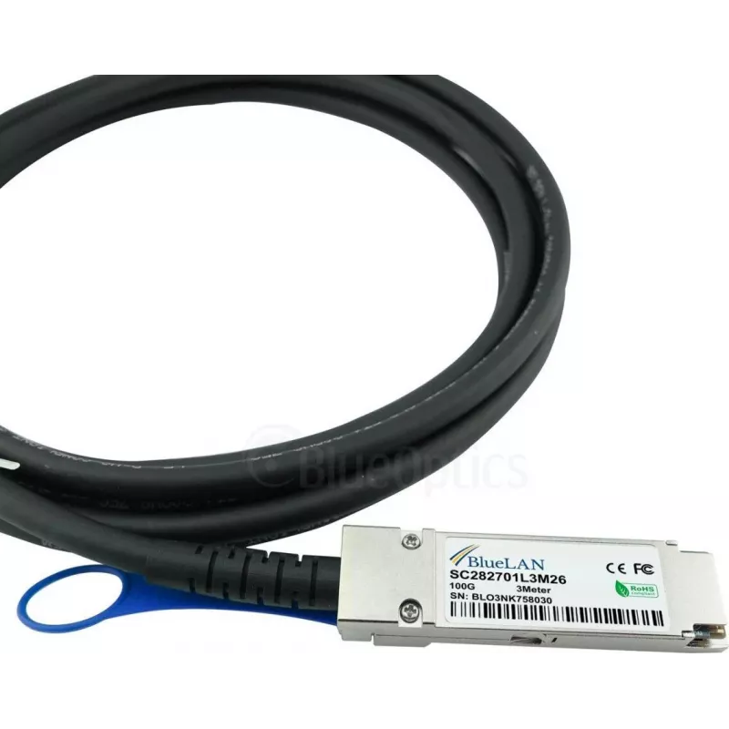 BlueOptics 02311MNX Kompatibles BlueLAN QSFP28 DAC-Kabel 1m 02311MNX-BL
