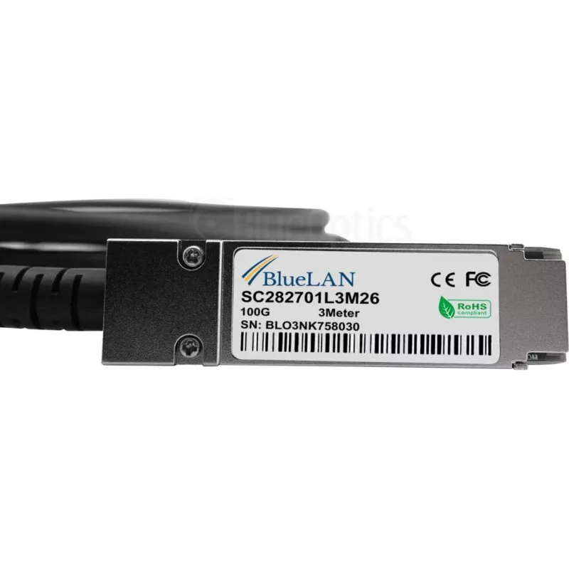 BlueOptics 02311MNX Kompatibles BlueLAN QSFP28 DAC-Kabel 1m 02311MNX-BL