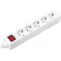 Sygonix BT-2372211 5-fach Steckdosenleiste mit Schalter, Weiß, 1,5 m Kabel