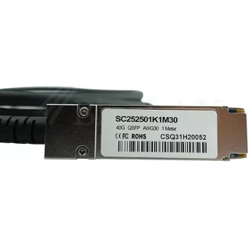 BlueLAN Kompatibles H3C LSWM1QSTK2 QSFP+ Direct Attach Kupferkabel, 40GBASE-CR4, 5 m, 28 AWG, Passives Twinax LSWM1QSTK2-BL