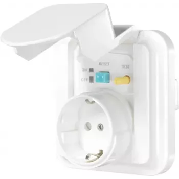 Sygonix SY-5775152 1-fach Unterputz-FI-Schutzkontaktsteckdose mit erhöhtem Berührungsschutz IP44 Weiß