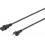 Sygonix SY-5042720 IEC C13 Netzkabel, CEE 7/7 gewinkelter Schuko-Stecker auf IEC C13 Buchse, 2 m, Schwarz