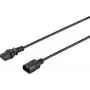 Sygonix SY-5042726 IEC C14 auf C13 Stromkabel 0,5 m Schwarz