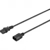 Sygonix SY-5042726 IEC C14 auf C13 Stromkabel 0,5 m Schwarz